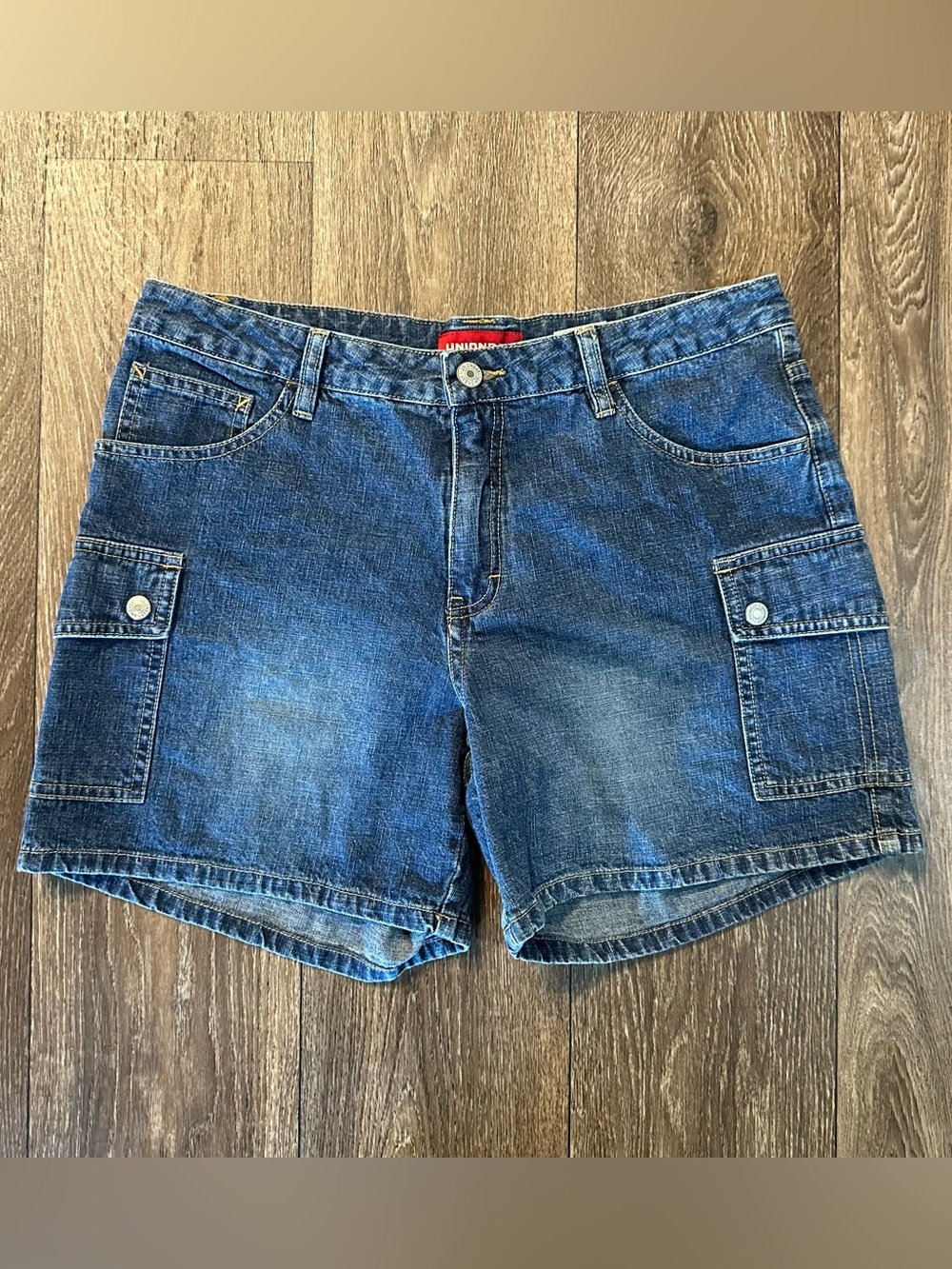 Union bay denim cargo shorts jorts Sz 11 2000s Y2K